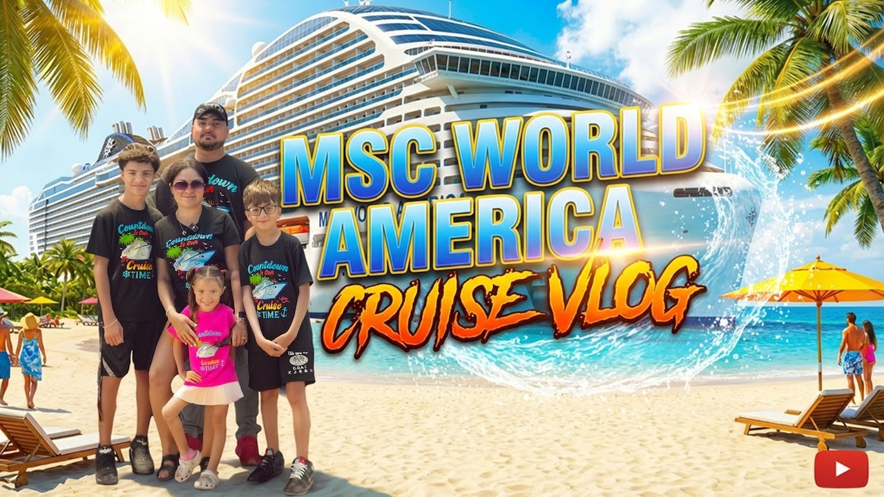 Our FIRST time on the new MSC world America cruise!!!
