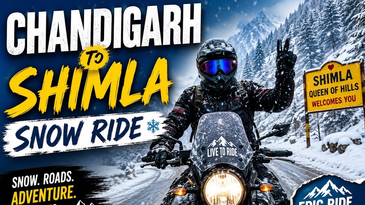 Shimla Season First Heavy ❄️🌨️🏔️Snowfall I Chandigarh to Shimla