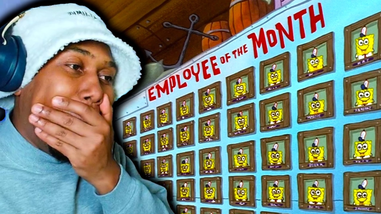 EMPLOYEE OF THE MONTH - Spongebob Squarepants REACTION