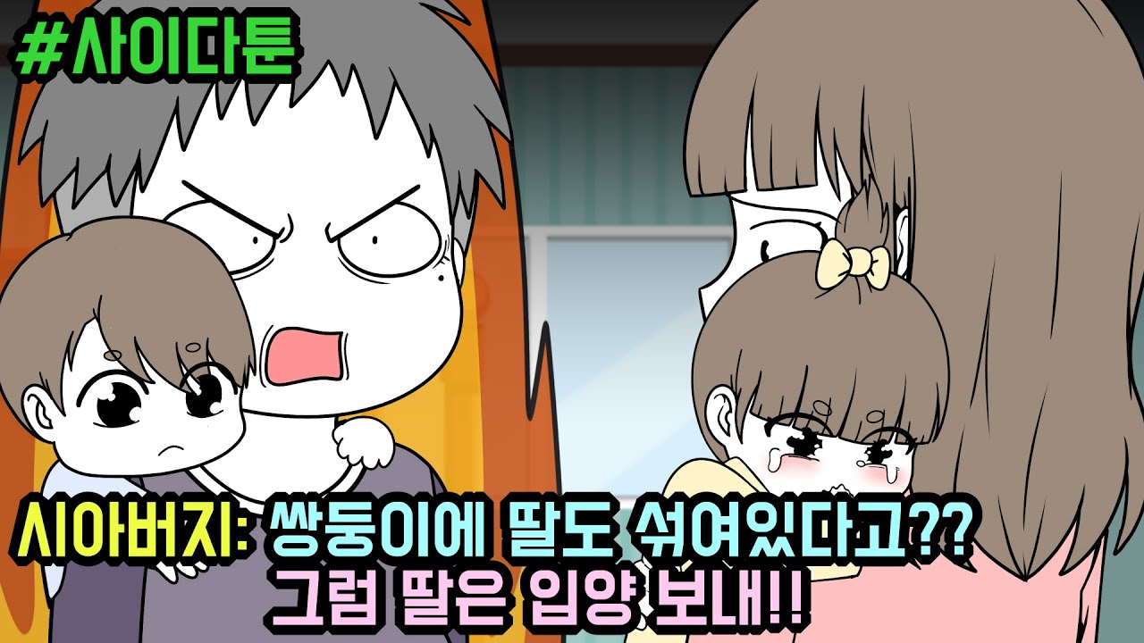사이다툰] 쌍둥이에 딸이 있다며 입양 보내라는 시아버지 (사이다툰 모음집 59탄) | 갓쇼툰