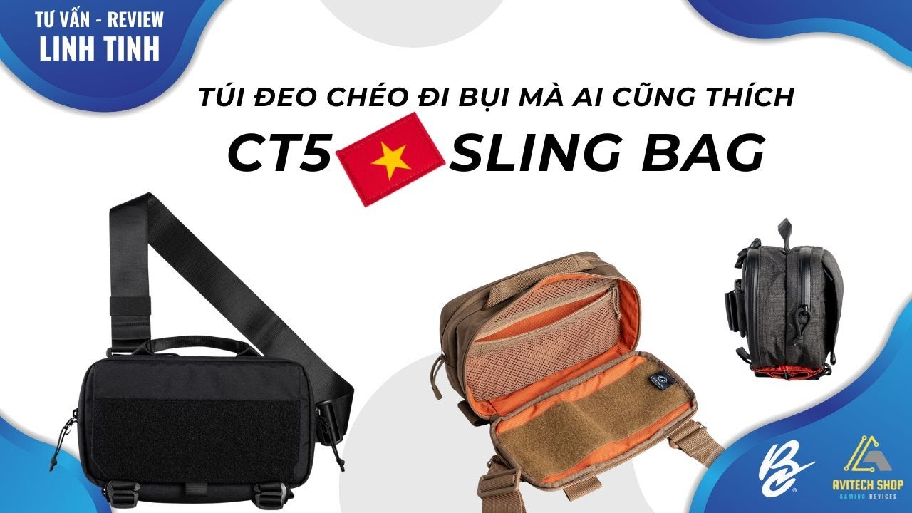 Review túi EDC CT5 Sling Bag - Phù hợp dân đi bụi
