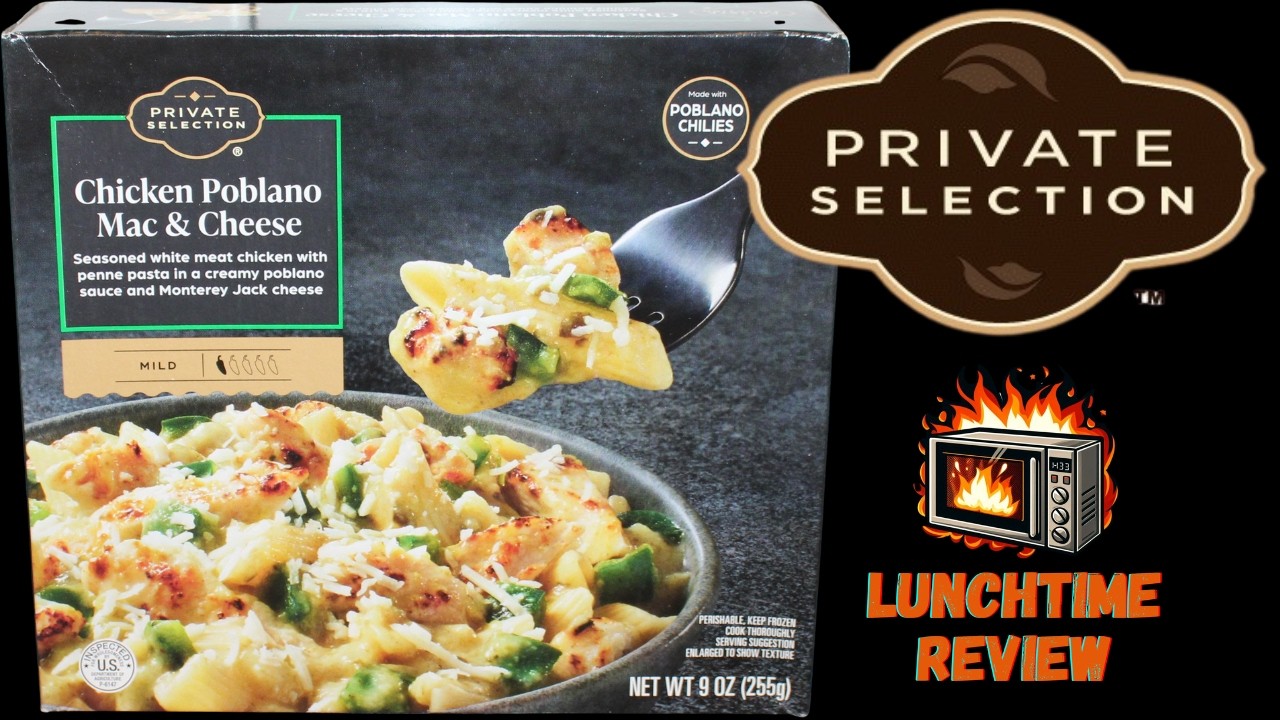 Обзор макарон с сыром и курицей поблано от Private Selection (Kroger).