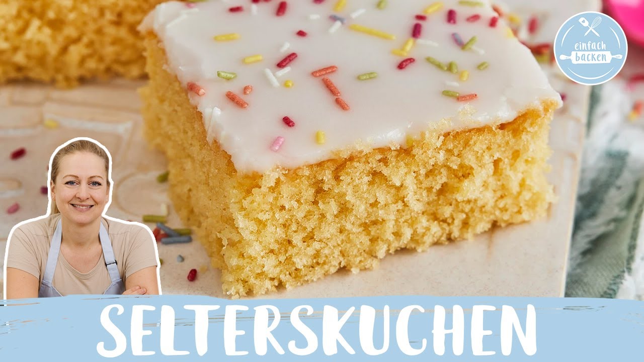 Selterskuchen  🎉 | Blechkuchen für den Kindergeburtstag nach Omas Rezept | Einfach Backen