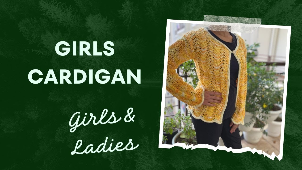 Knitting front open Cardigan for Girls / Ladies
