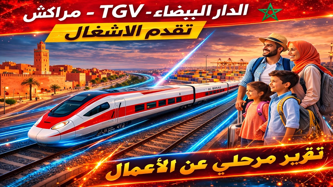 TGV Casablanca Marrakech  أسرع خط سكة حديد في أفريقيا