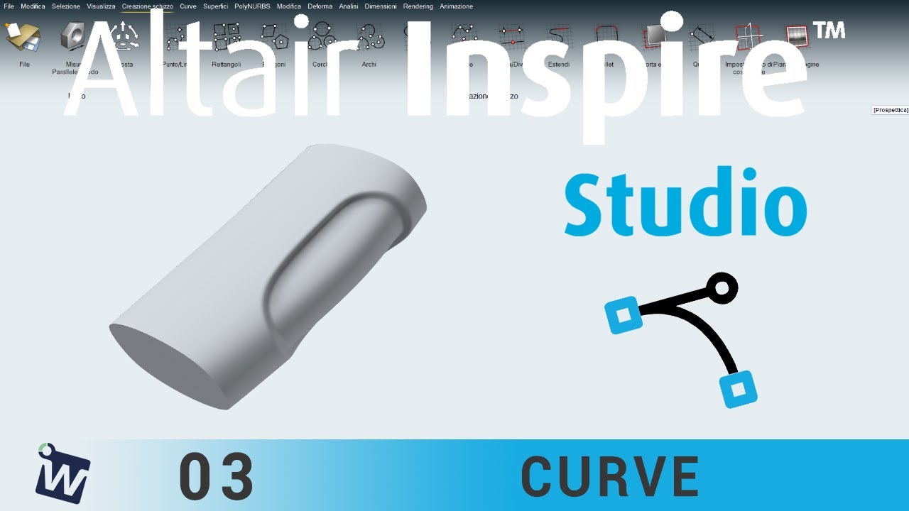 INSPIRE STUDIO TUTORIAL | CURVE 03 - NURBS & Unisci