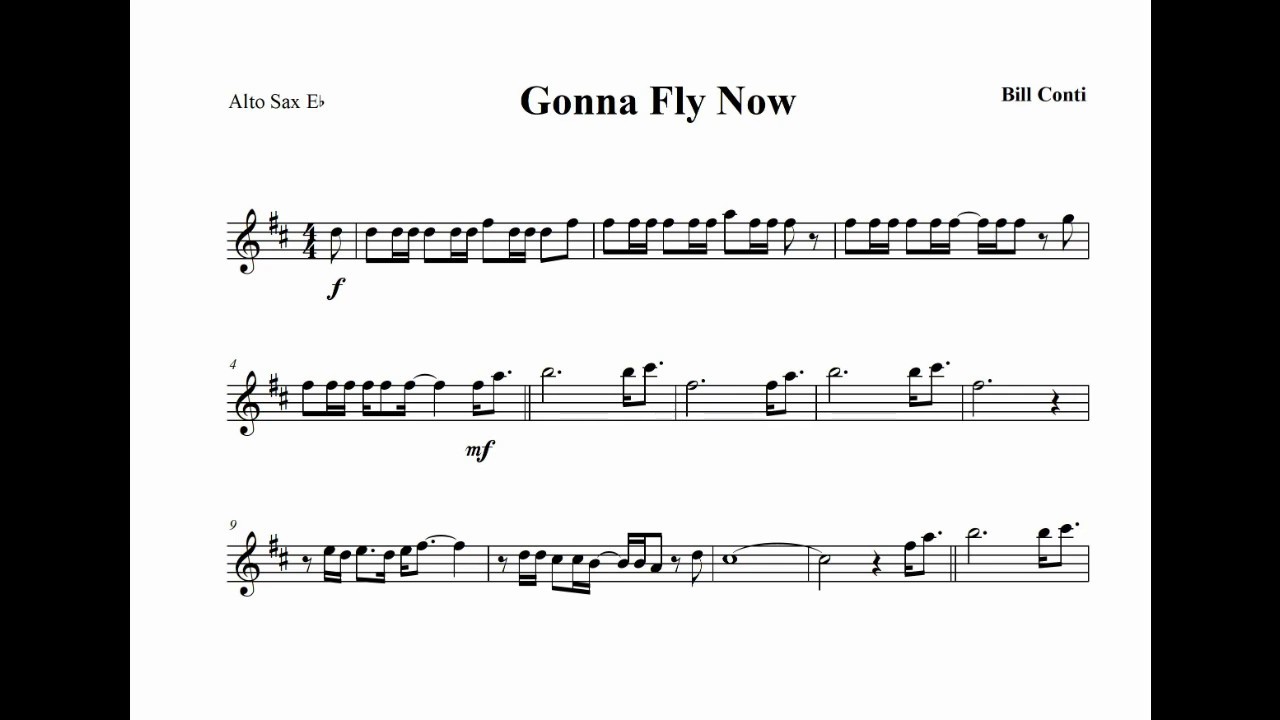 Gonna Fly Now (Rocky) - Backing Track for Alto Sax, Bari Sax...