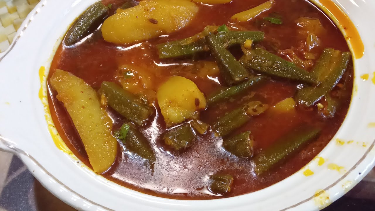   How to make Bhindi Aloo currylआलू भिंडी का सालनveg curryl ladyfinger recipe 