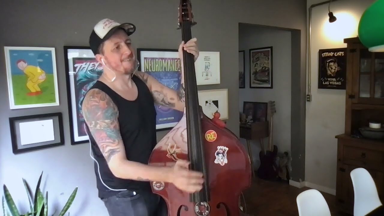 Guana Batz - I'm on Fire [ Double Bass Cover]