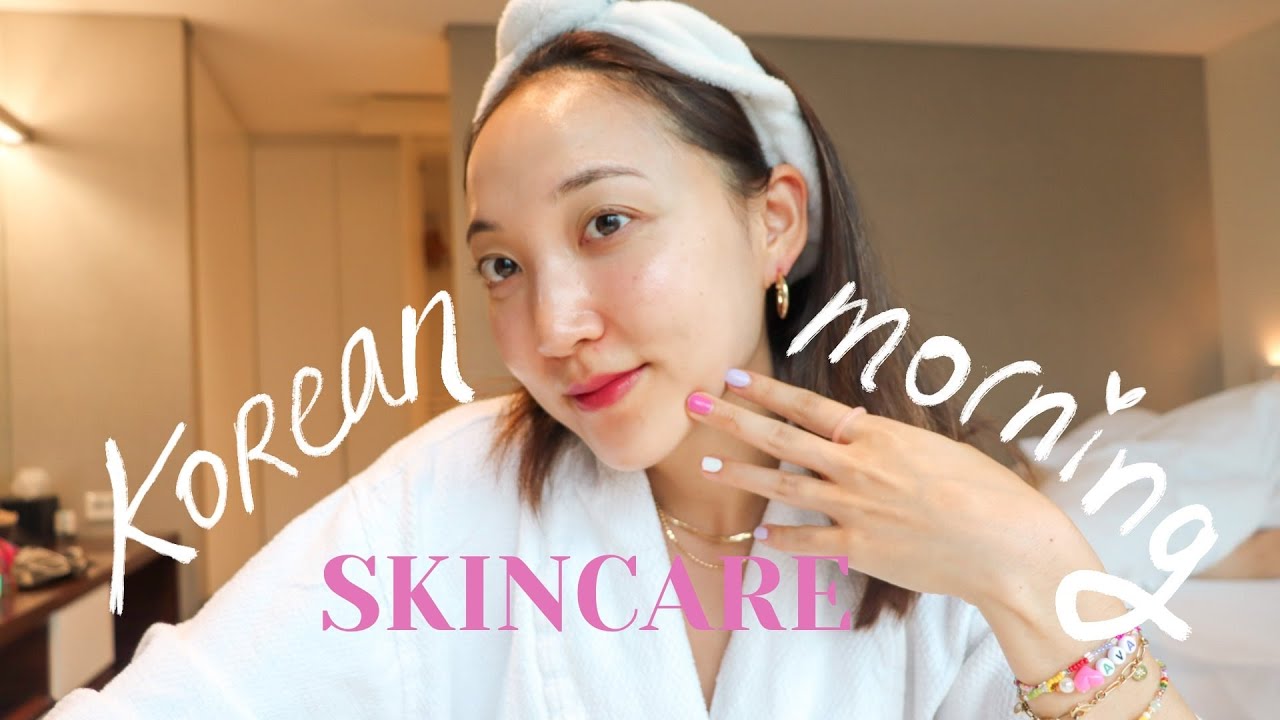 Korean Skincare Morning Routine | 💦 GLASS SKIN WITH K-BEAUTY
