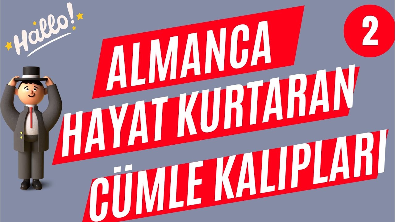 ALMANCA  BİLİNMESİ GEREKEN CÜMLELER-2 #almancaöğreniyorum #deutschlernen#almancacümleler#almanca