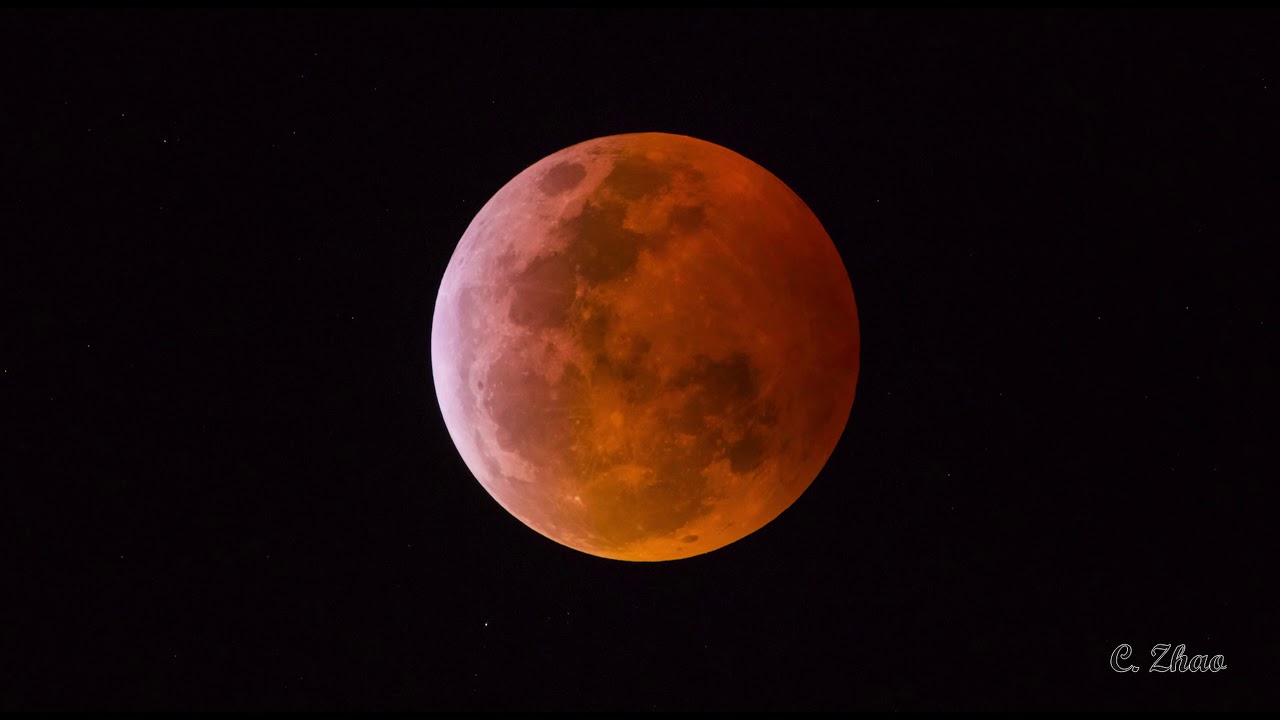 Timelapse of the Lunar Eclipse on Jan. 20, 2019 in 4K