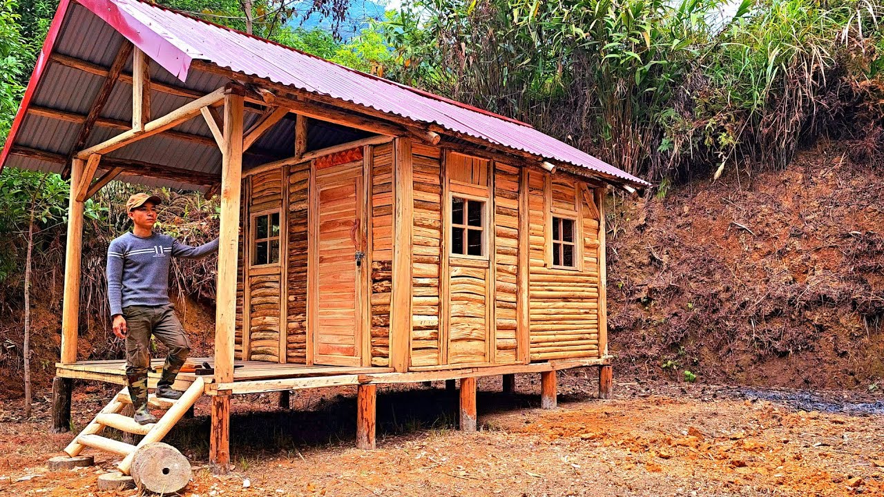 More than 100 days of building my wooden house
