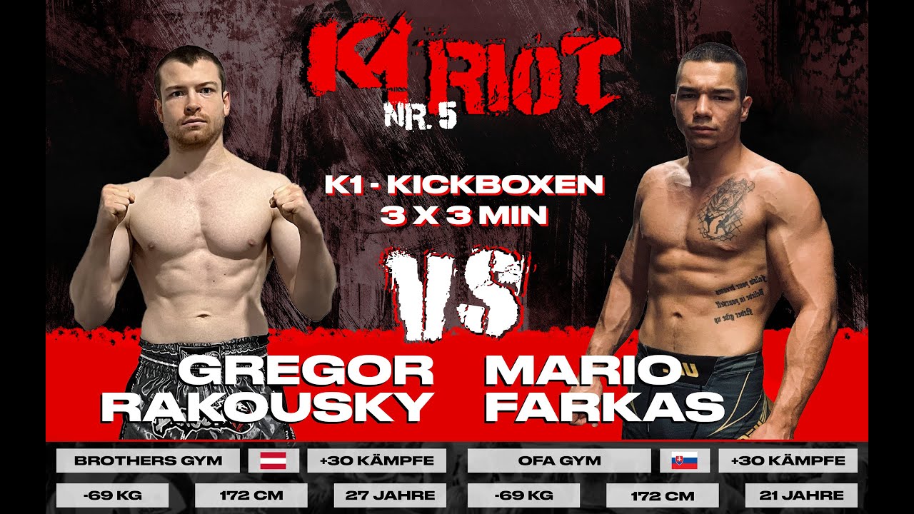 K1RIOT 5.0 | RAKOUSKY VS. FARKAS | 08.02.2025 | Halle B, Baden