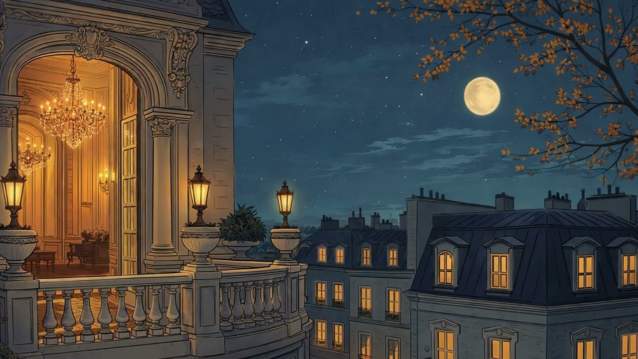 Dreamy Oldies Waltz Playing in a Royal Ballroom at Night | Sleep, Study & Relax