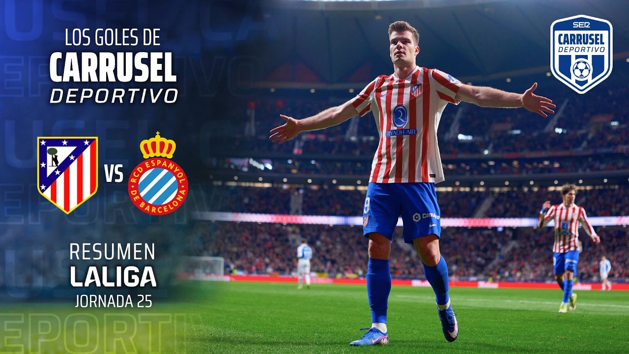 A los de Simeone les sonríe el fútbol - Resumen de goles del Atlético de Madrid 4-2 RCD Espanyol