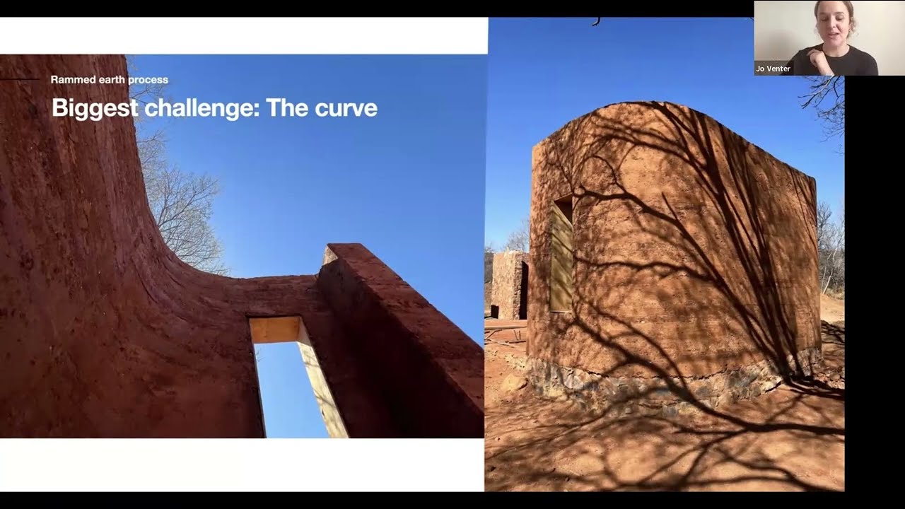 Juane Venter Earth House UCT presentation about rammed earth.