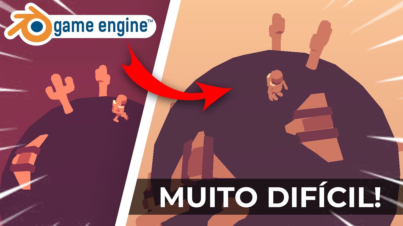 FIZ UM JOGO com uma ENGINE de 2002! (Blender 2.25) | Quase Desisti...