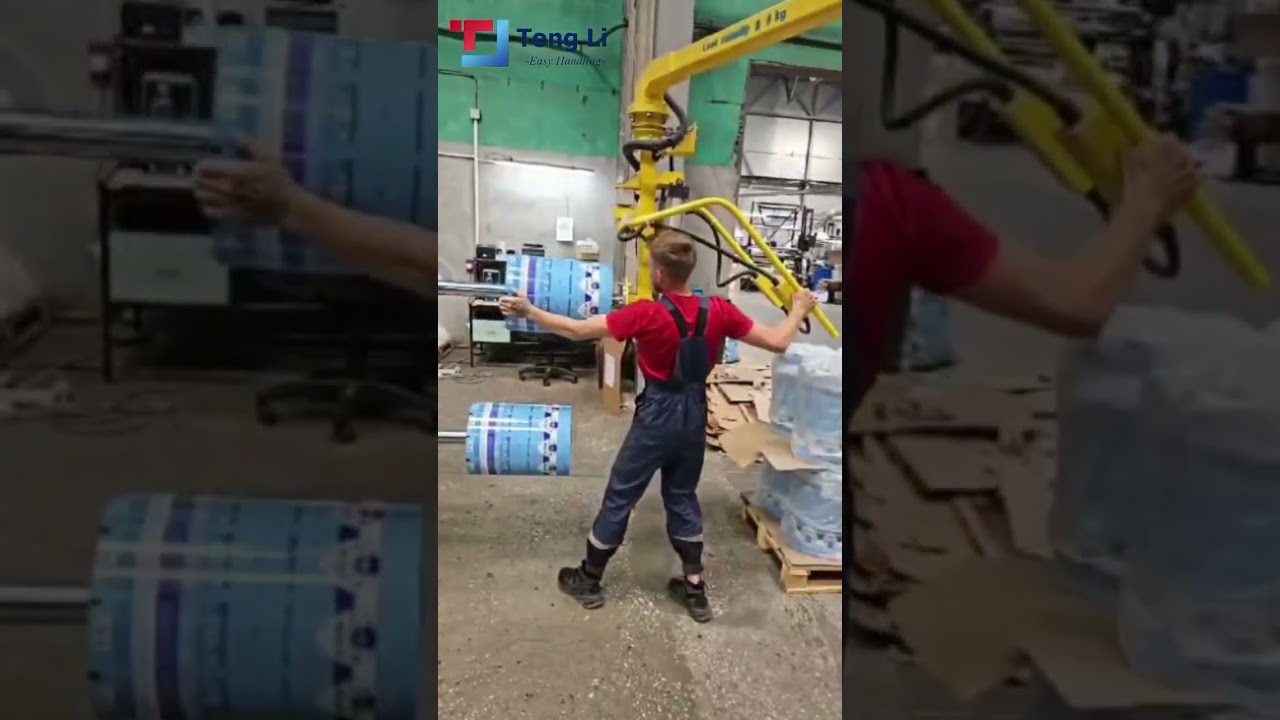Манипулятор для подачи рулонной пленки #манипулятор #подъемнаямашина