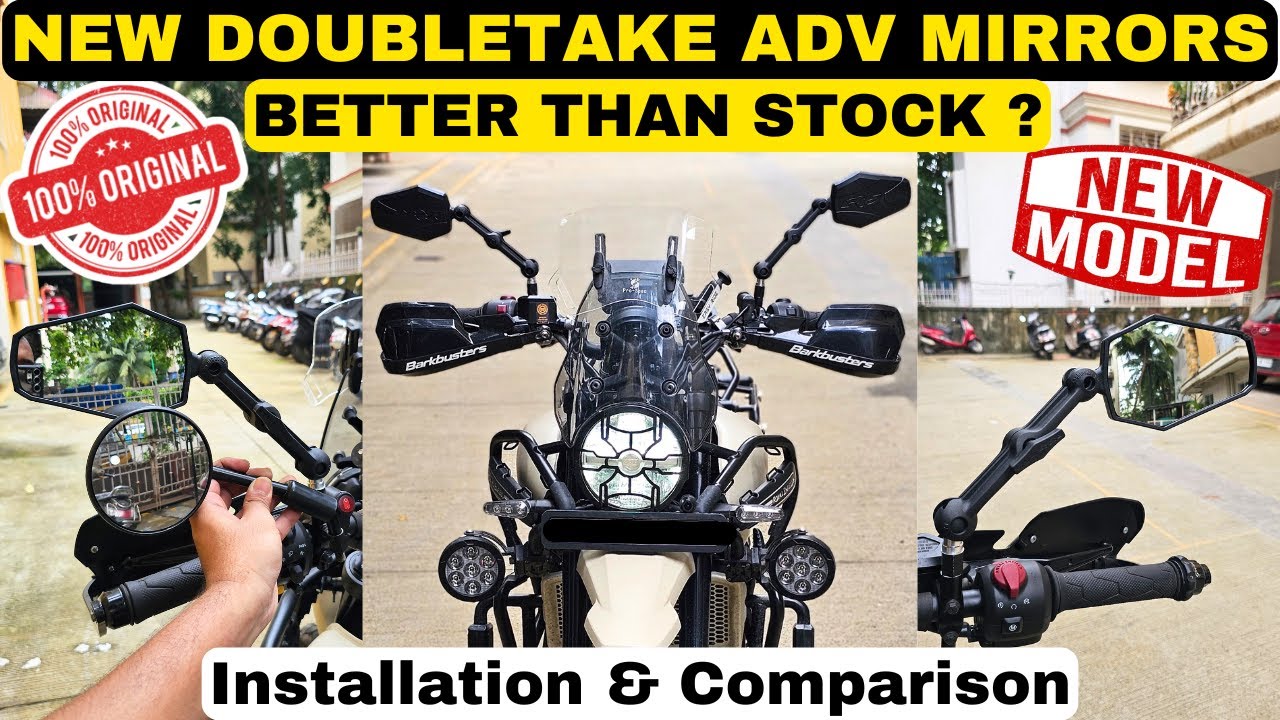 Original Doubletake Adventure Mirrors For Himalayan 450 | Installation, Review, Price | Full Details