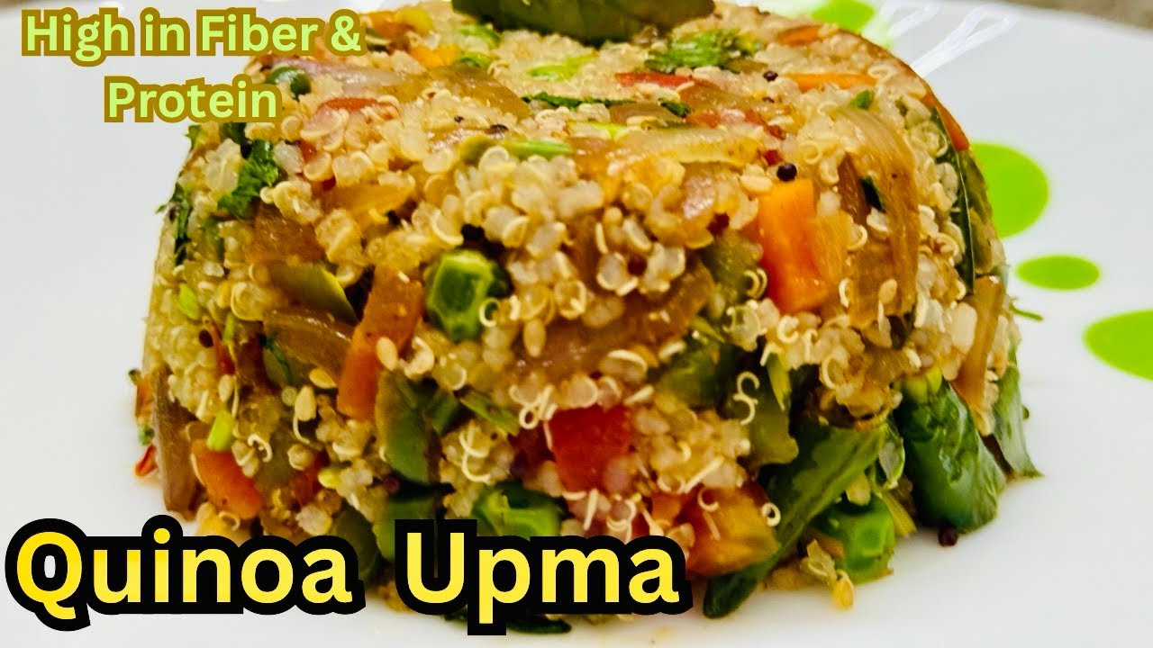 Quinoa Recipe | Quinoa Upma | Protein-Packed Meal Idea Perfect for Weight Loss | Gluten-free Diet 