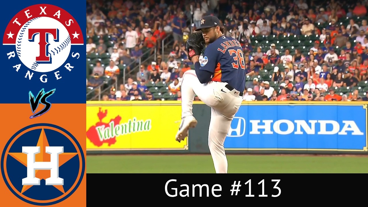 Astros VS Rangers Condensed Game 8/2/26