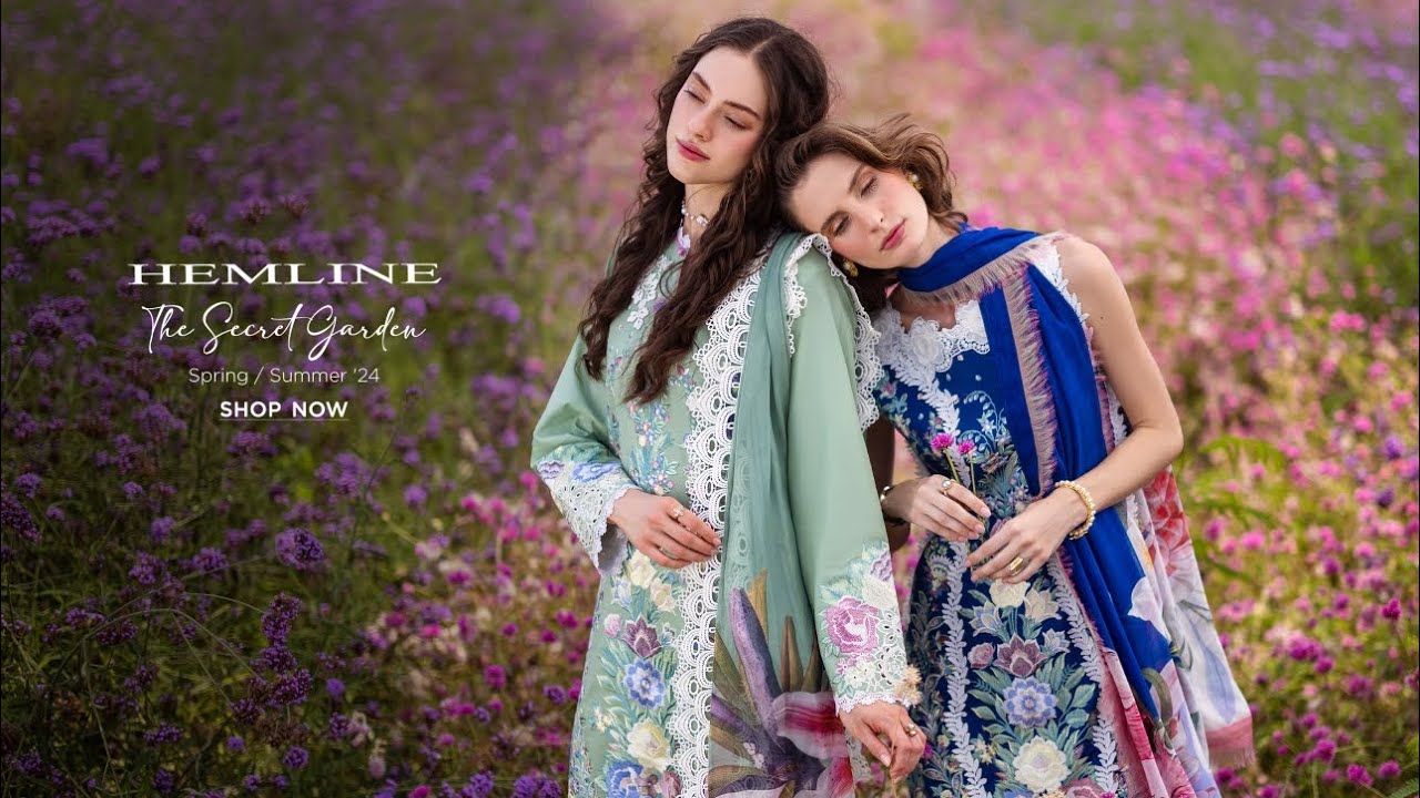 Mushq The Secret Garden Hemline Spring Summer'24 | Mushq Summer Lawn Unstitched Collection 2024