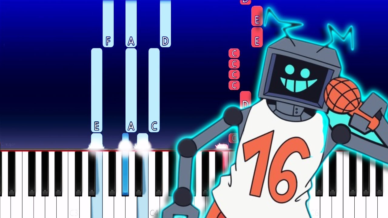 Friday Night Funkin - R.A.M. VS Hex Mod (Piano Tutorial)
