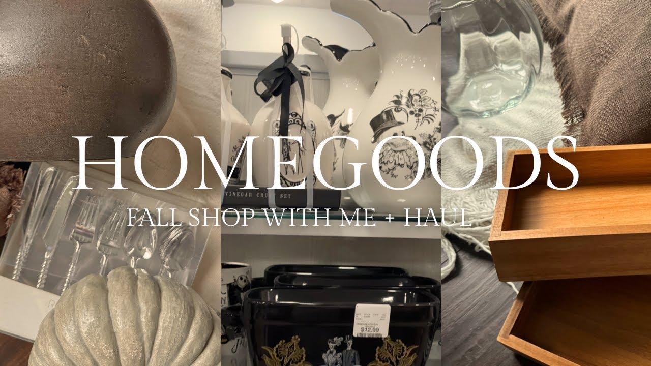 HOMEGOODS FALL SHOP WITH ME + HOME DECOR HAUL