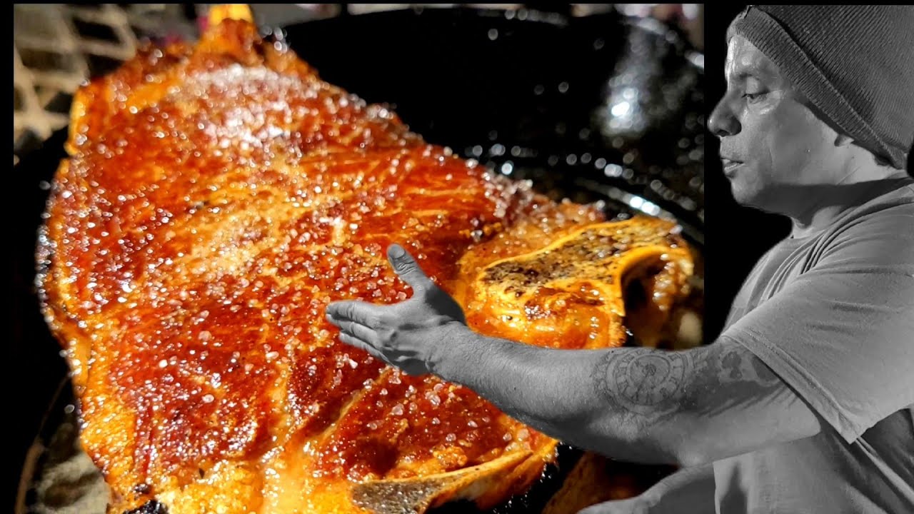 Asando una carne entera en sartén ¡Sabor a la parrilla! #parrilla #asados #asados