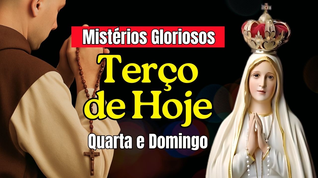 Terço de Hoje, Mistérios GLORIOSOS, Jesus Acalma a Minha Mente e Meu Coração #50