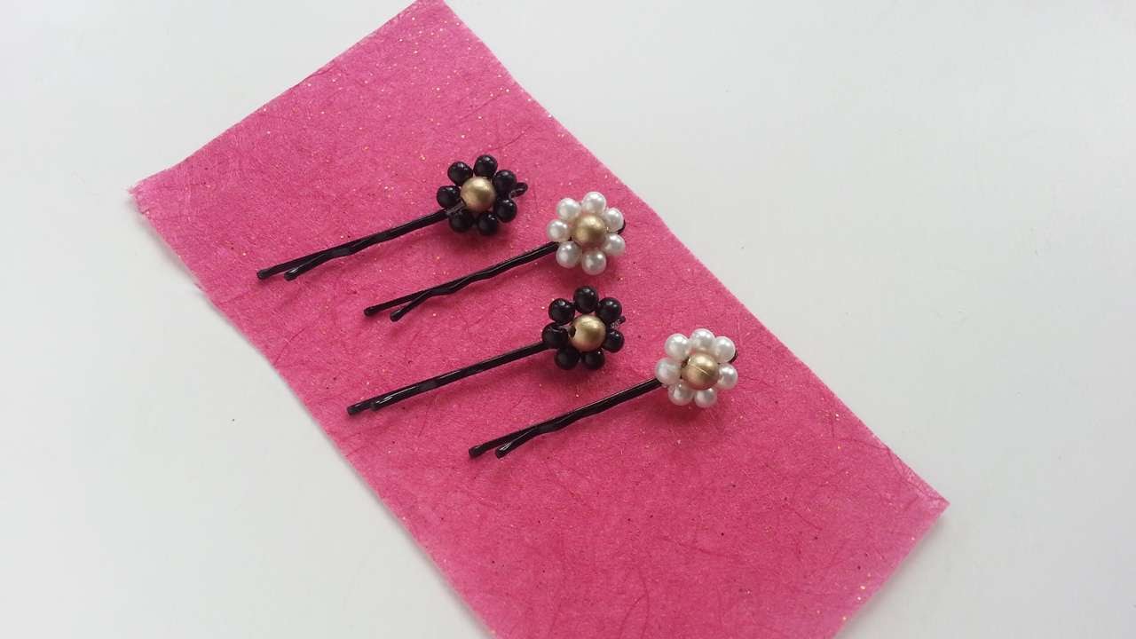 How To Create Beaded Flower Bobby Pins - DIY Crafts Tutorial - Guidecentral