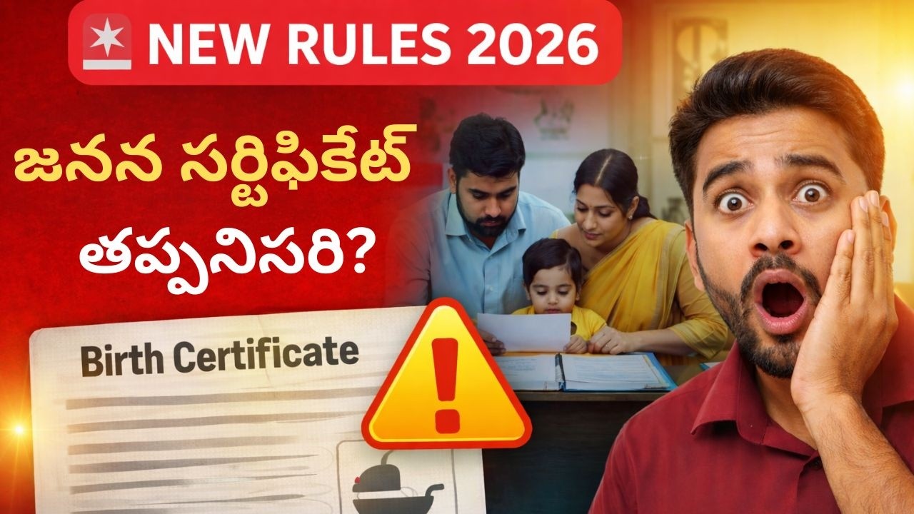 Birth Certificate New Rules 2026 | ఇకపై జనన సర్టిఫికేట్ తప్పనిసరి? పూర్తి వివరాలు