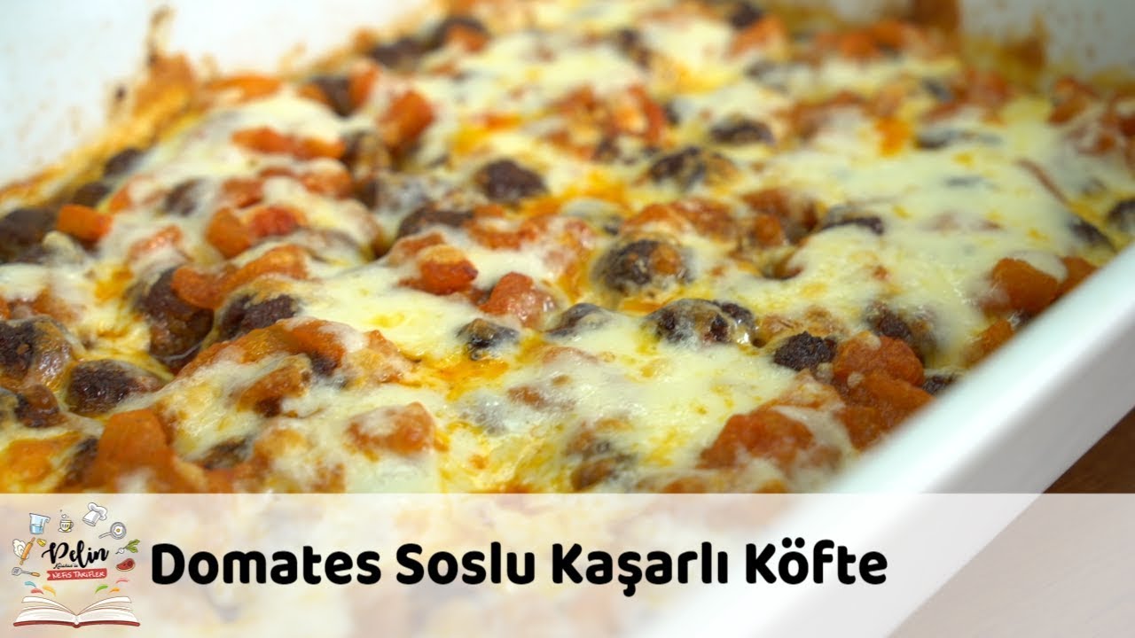 Domates Soslu Kaşarlı Köfte Tarifi