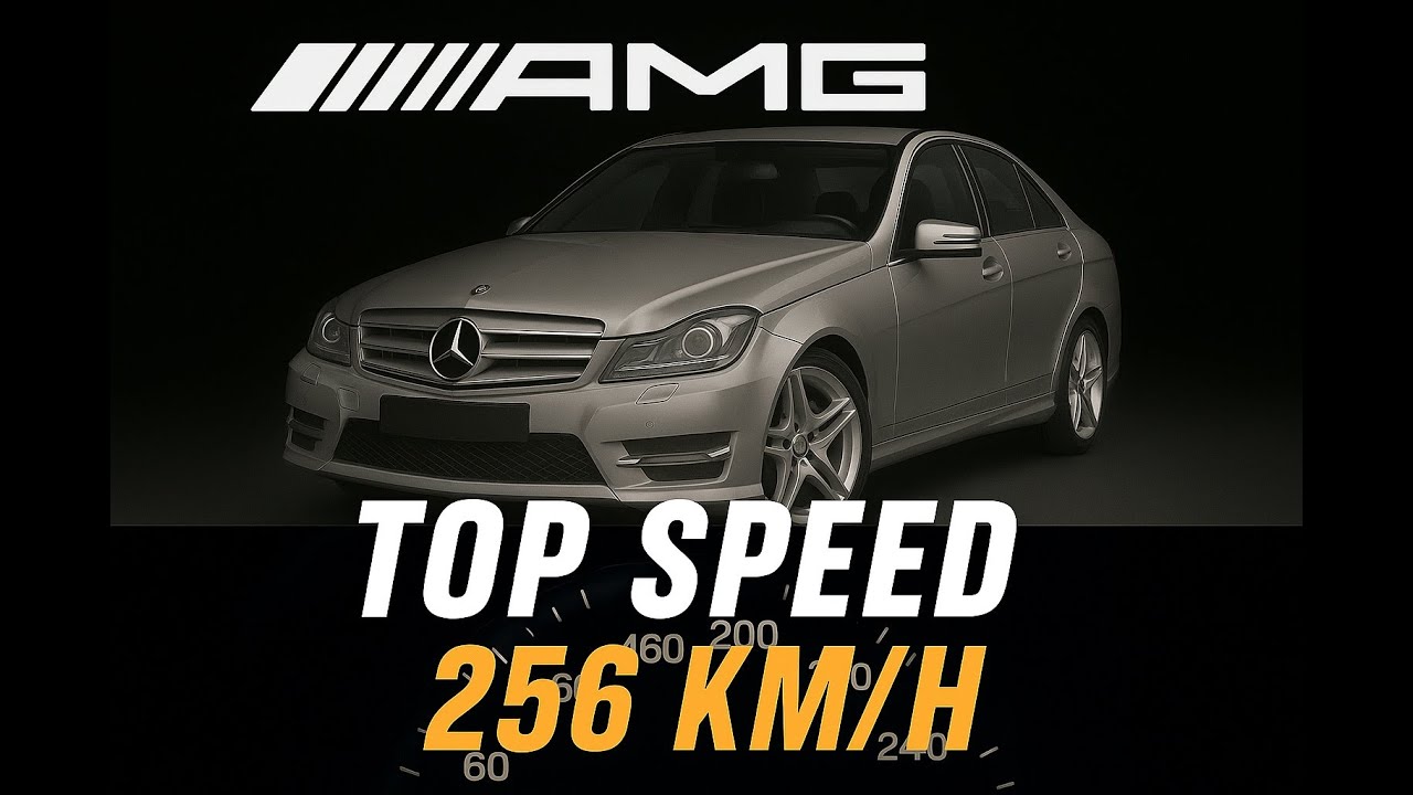 Mercedes Benz C350 CDI AMG ACCELERATION & TOP SPEED on AUTOBAHN
