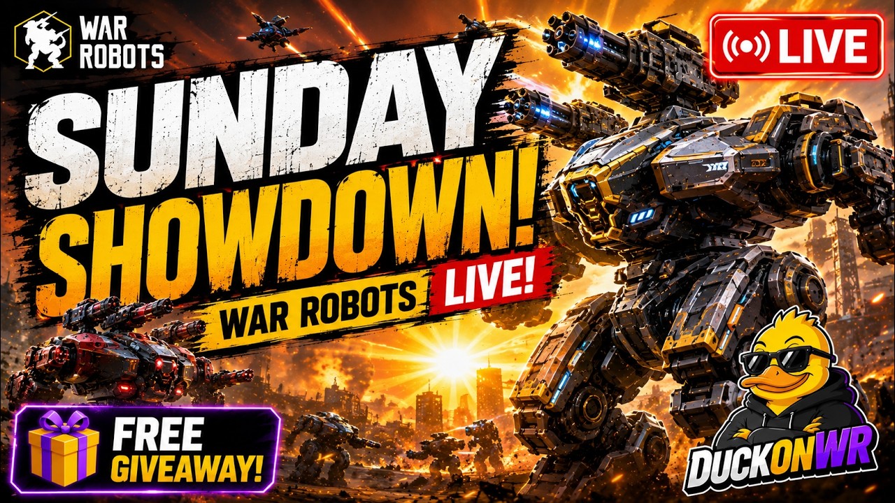 ☀️ Sunday Showdown! War Robots LIVE + FREE Giveaway