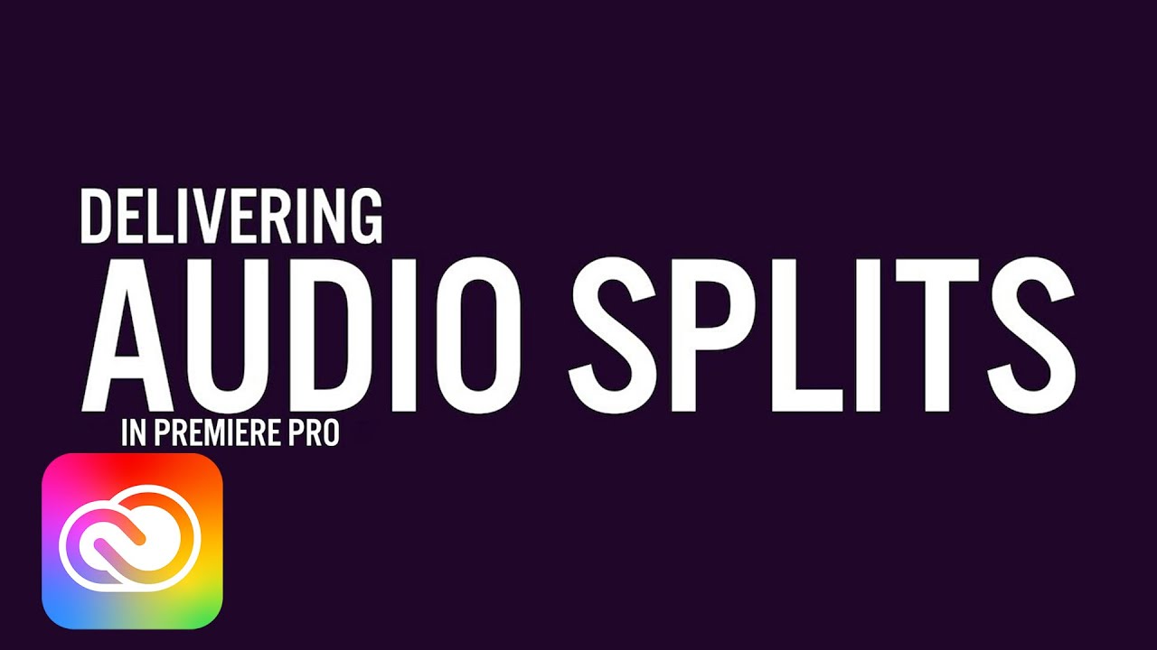 Экспорт разделённой аудиодорожки из Premiere Pro | Adobe Creative Cloud