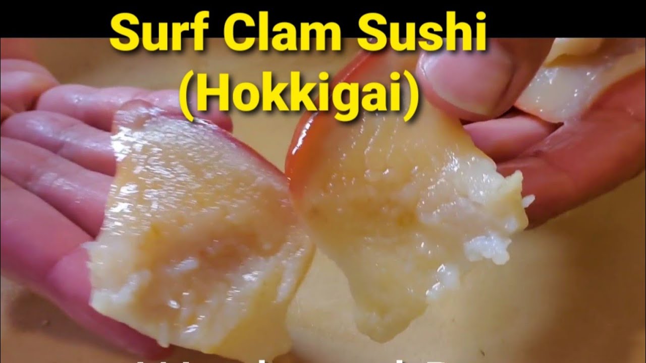 Surf Clam Sushi (Hokkigai)