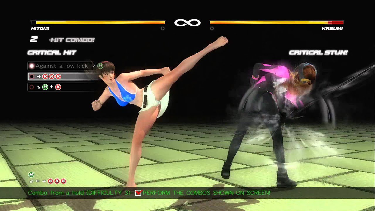 DOA5U - Hitomi Combo Challenge