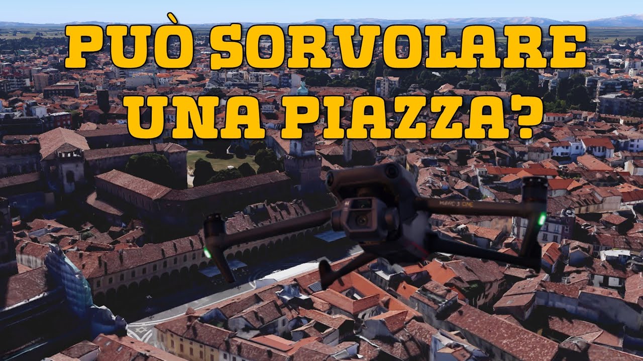 Ha voluto far volare un drone in piazza in zona ATM 09