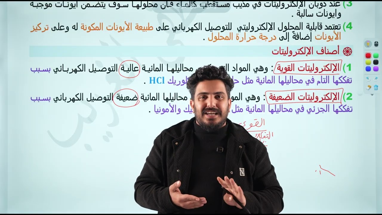 كيمياء السادس الاعدادي || الفصل الثالث || الاتزان الايوني || المحاضره الاولى