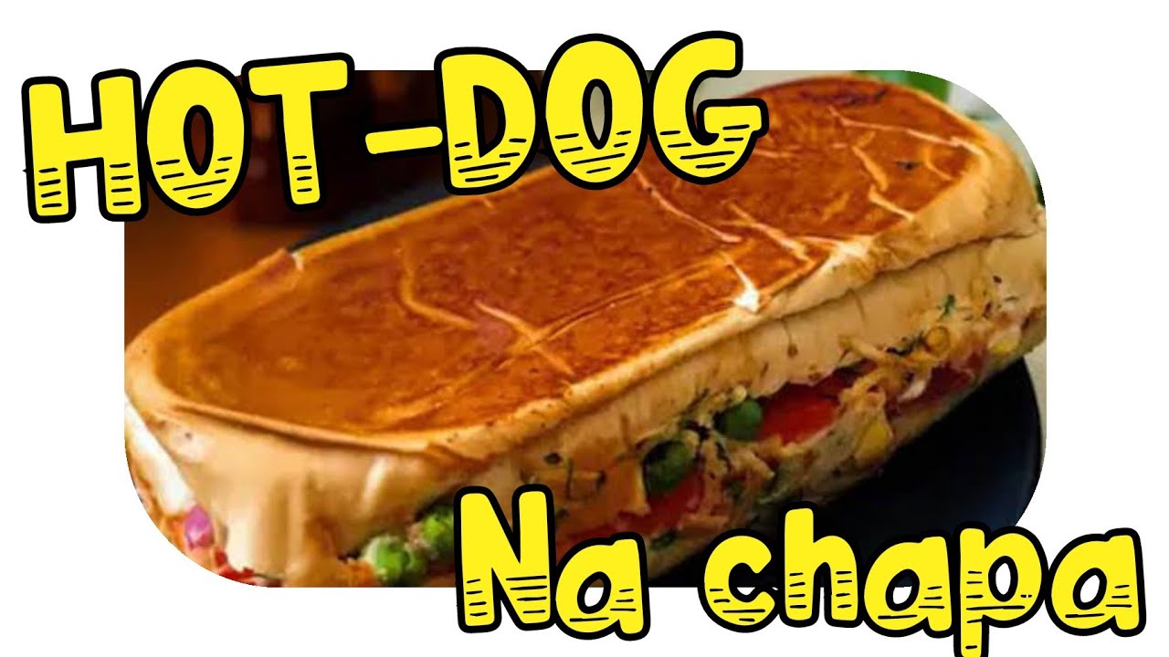 Hotdog na chapa.  cachorro quente chapeado