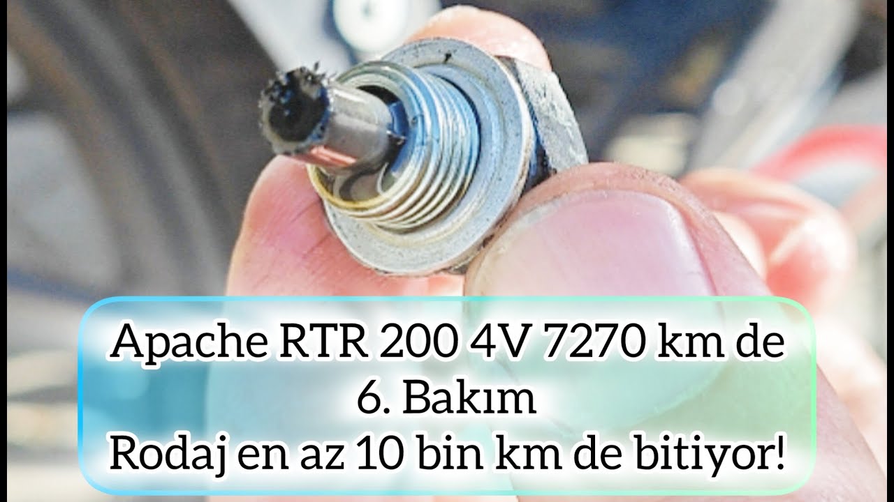 Apache RTR 200 4V 7270 km de 6. Bakım | Rodaj en az 10 bin km de bitiyor!