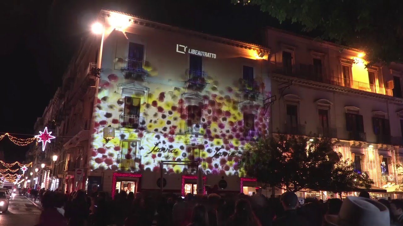 Videomapping Natale 2017 Pasticceria Savia & Liberotratto - Catania