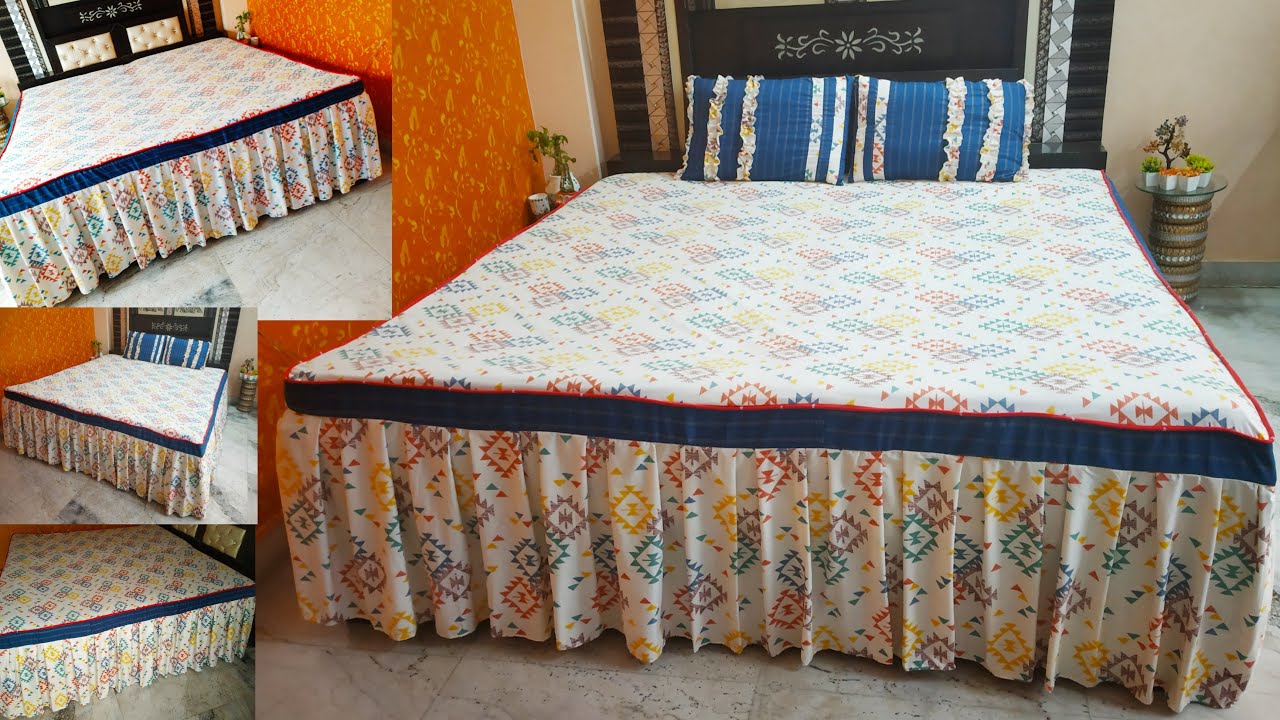 DIY - Beautiful Frill BedSheet Very Easily Stitch At Home