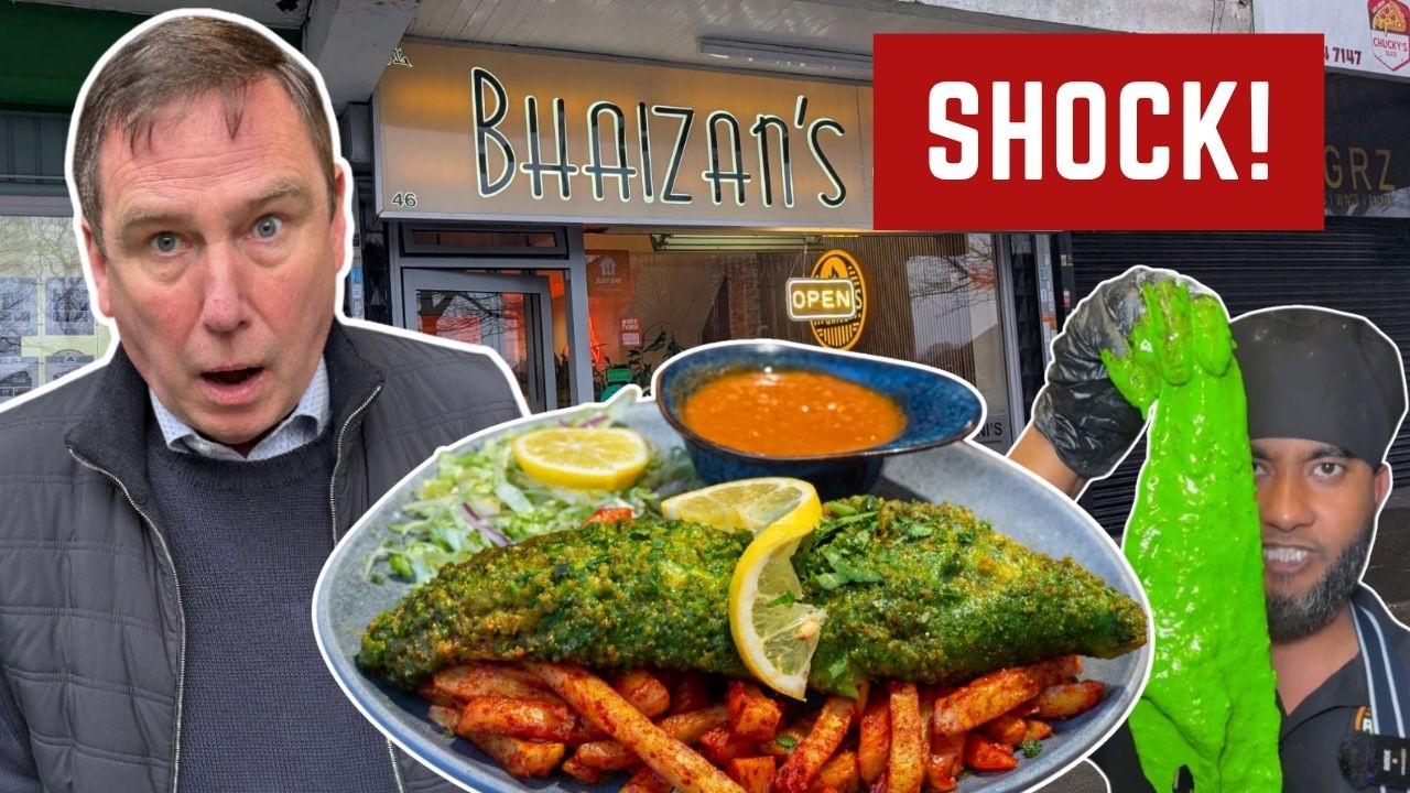 I Review Famous GREEN Fish & Chips! NEVER SEEN THIS BEFORE!!