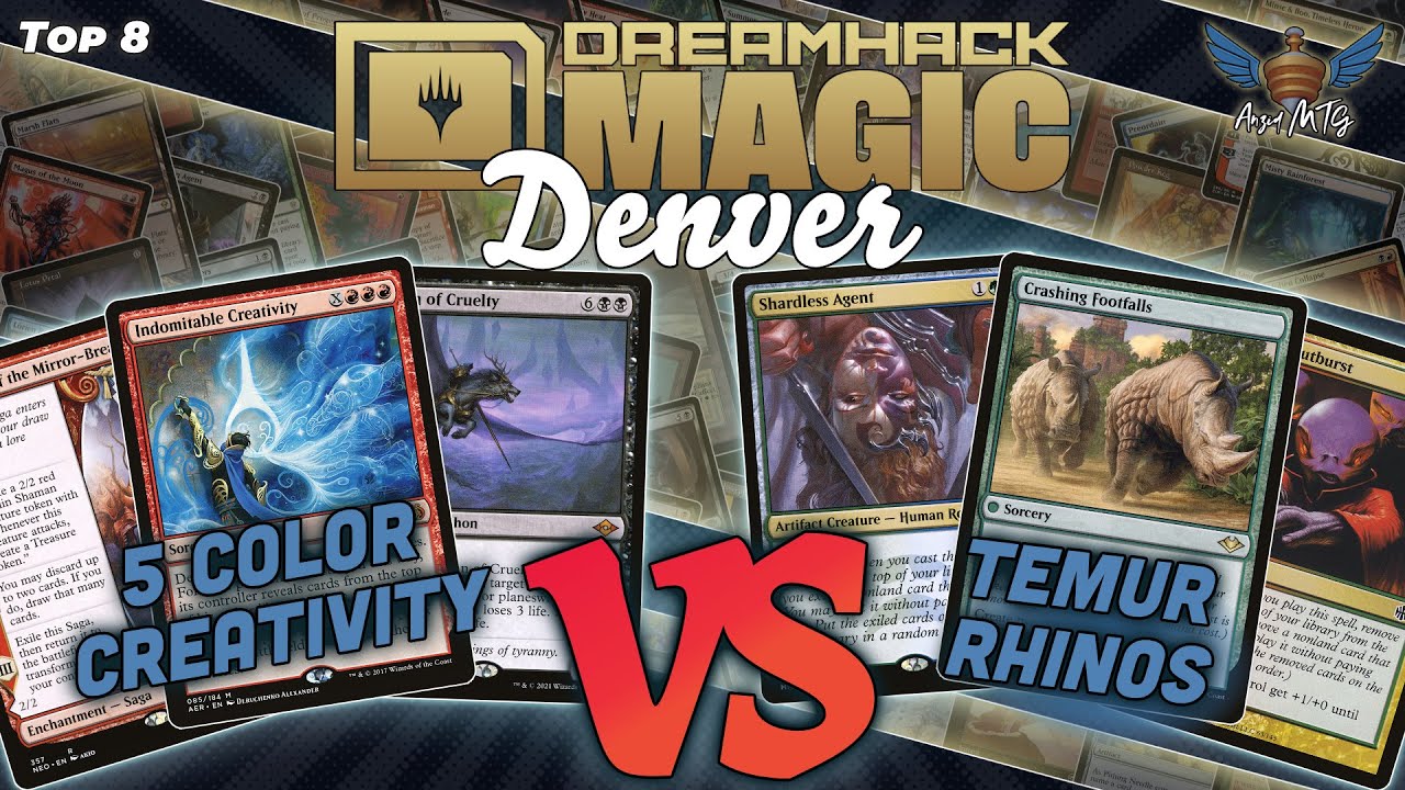 MTG Modern | 5 Color Creativity vs Temur Rhinos | Dreamhack Denver | Top 8