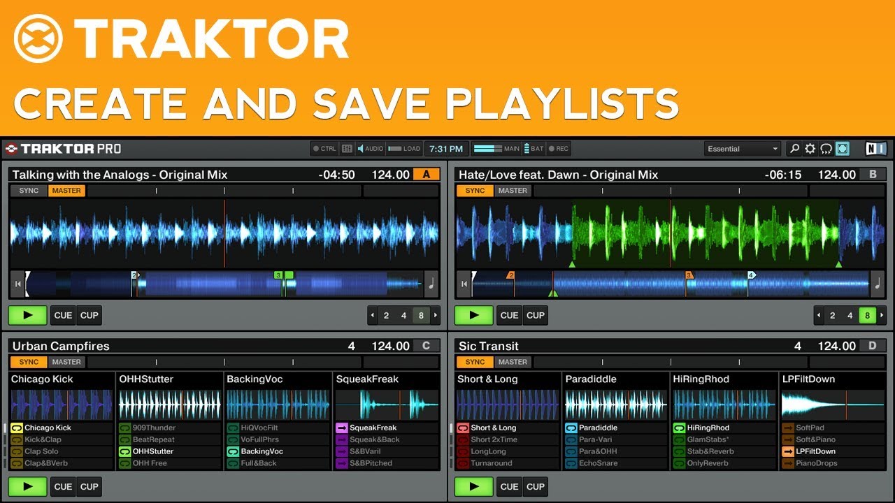 How to DJ with Traktor Pro 2: Part 4 - Create and Save Playlists