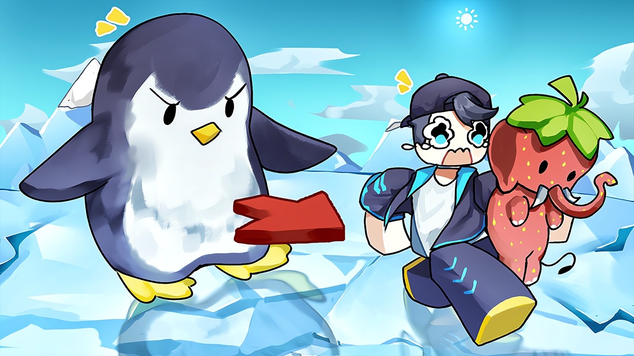 HUH?! Maling Brainrot Tapi Dijaga Knockout Penguin 🐧🔥🐧 | Escape Knockout for Brainrots Indonesia