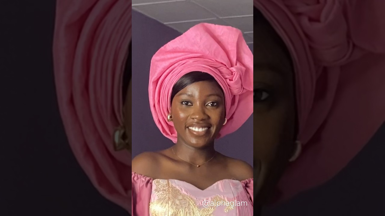 How to tie gele for beginners #gele #headwrap #shorts